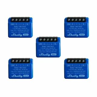 Shelly 1 Mini Gen 3 x5 Bundle (5τεμ*3800235261576)
