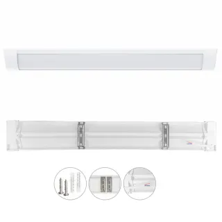 LED FLAT BATTEN 18W | 4000k | 1800lm | 580x76xh25mm | {enjoysimplicity}™