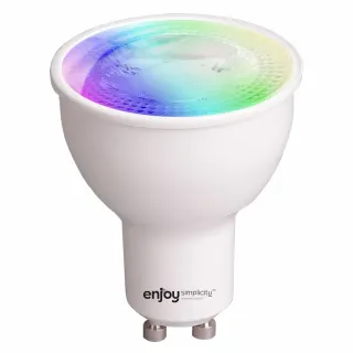SMART Wi-Fi+BLE RGBW+CCT MR16 GU10 LED 5.5W(>50W) | 3000-6500k | 350lm | {enjoysimplicity}™