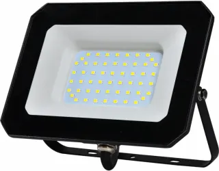 LED 50W | 4000k | 4500lm FLOODLIGHT ALUM.110-240V~IP65 GLASScover | BLACK | {enjoysimplicity}™