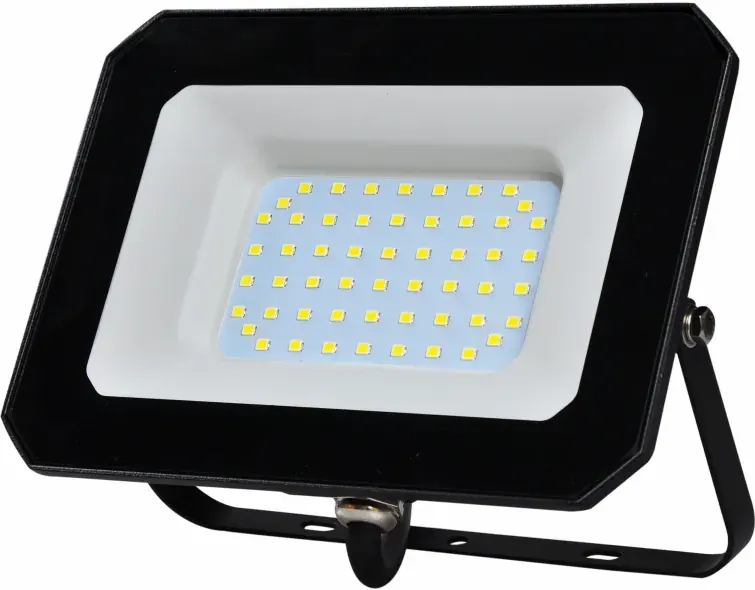 LED 50W | 4000k | 4500lm FLOODLIGHT ALUM.110-240V~IP65 GLASScover | BLACK | {enjoysimplicity}™