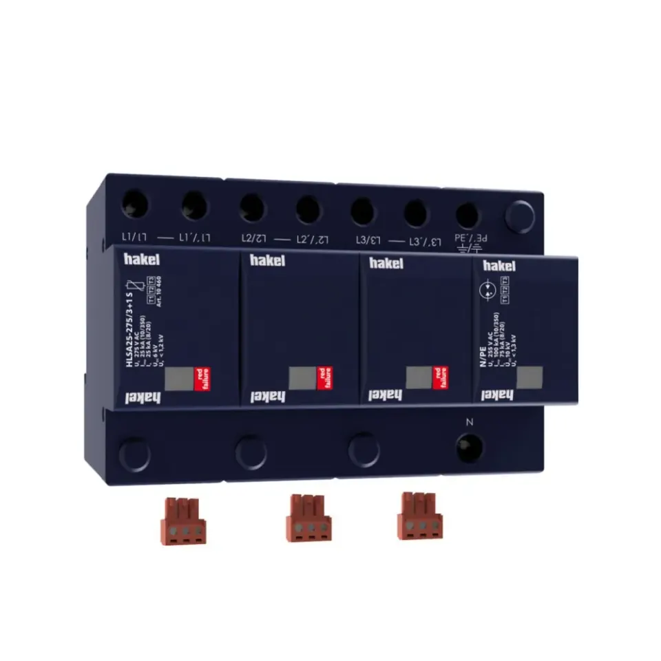 HLSA25-275/3+1 | SPD T1+T2+T3 | ΑΝΤΙΚΕΡΑΥΝΙΚΟ ΠΑΛΜΙΚΟΥ ΡΕΥΜΑΤΟΣ & ΠΡΟΣΤΑΤΕΥΤΙΚΟ ΥΠΕΡΤΑΣΗΣ | Hakel®