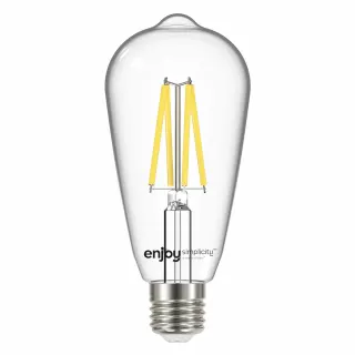 SMART Wi-Fi+BLE ON/OFF/DIM ST64 FILLAMENT LED 6.3W(>60W) | E27 | 2700k | 806lm | {enjoysimplicity}™