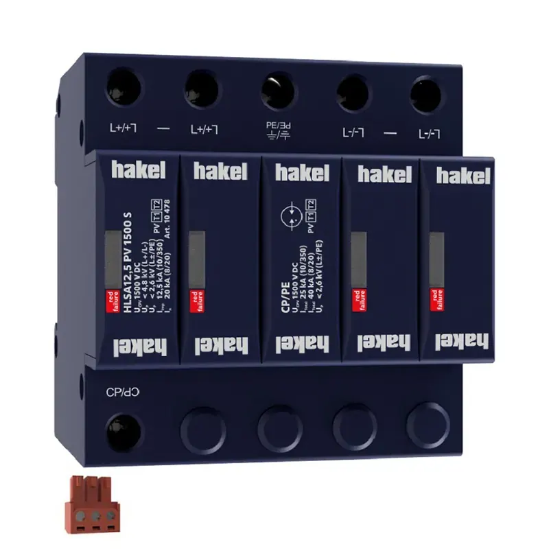 HLSA12,5 PV 1500 S | PV SPD T1+T2 | ANTIKEΡΑΥΝΙΚΟ & ΑΠΑΓΩΓΟΣ ΥΠΕΡΤΑΣΕΩΝ ΓΙΑ ΦΩΤΟΒΟΛΤΑΙΚΑ | Hakel®
