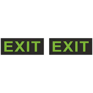 LED EMERGENCY 1.5W | 2ΠΛΗΣ ΟΨΗΣ EXIT | 354x24xh145 | 1.5h | charge@<24h | {enjoysimplicity}™