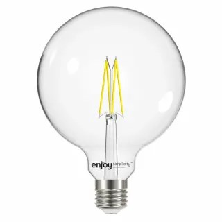 SMART Wi-Fi+BLE ON/OFF/DIM G125 FILLAMENT LED 6.3W(>60W) | E27 | 2700k | 806lm | {enjoysimplicity}™