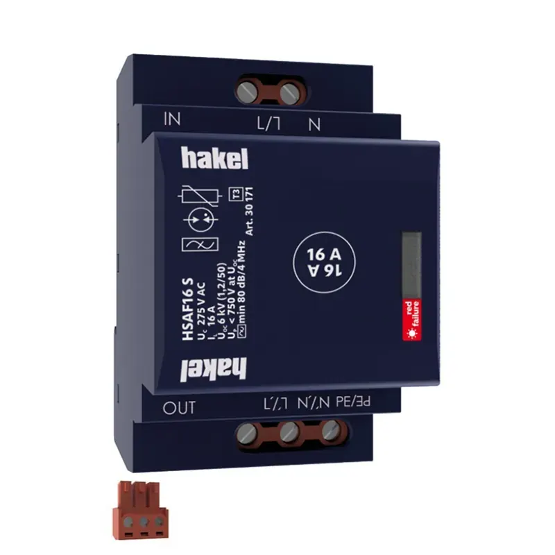 HSAF16 S | SPD T3 | ΑΠΑΓΩΓΕΙΣ YΠΕΡΤΑΣΕΩΝ ΜΕ ΦΙΛΤΡΑ EMI/RFI ΓΙΑ ΠΡΟΣΤΑΣΙΑ ΗΛΕΚΤΡΟΝΙΚΟΥ ΕΞΟΠΛΙΣΜΟΥ ΗΧΟΣΥΣΤΗΜΑΤΩΝ & ΙΑΤΡΙΚΟΥ ΕΞΟΠΛΙΣΜΟΥ Hakel®