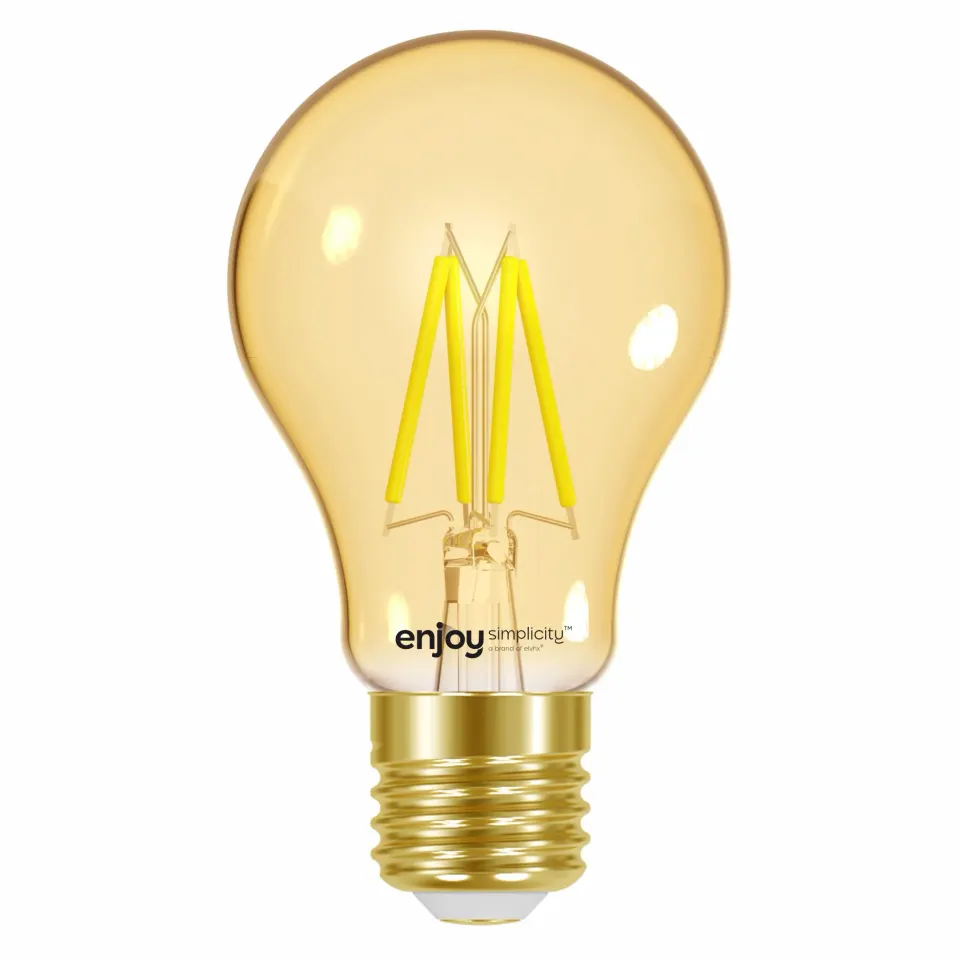 SMART Wi-Fi+BLE ON/OFF/DIM A60 FILLAMENT LED 4.5W(>35W) | E27 | 2200k | 350lm | {enjoysimplicity}™