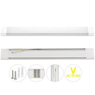 LED FLAT BATTEN 27W | IP20 | 4000k | 2310lm | 595x75xh25mm | AC90-265V | {enjoysimplicity}™
