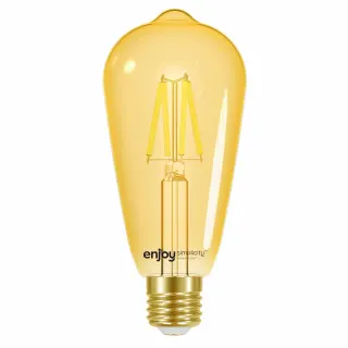 SMART Wi-Fi+BLE ON/OFF/DIM ST64 FILLAMENT LED 4.5W(>35W) | E27 | 2200k | 350lm | {enjoysimplicity}™