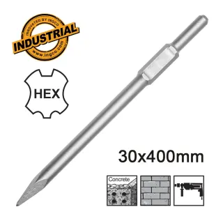 HEX Βελόνι με Κυλινδρικό Στέλεχος