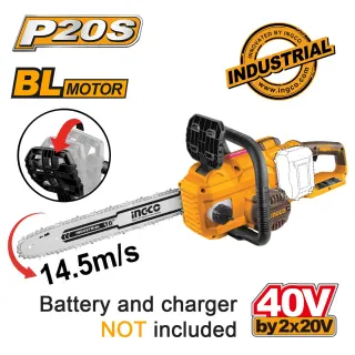 Αλυσοπρίονο Μπαταρίας 2x20V Li-Ion με 16″/40cm Λάμα SOLO