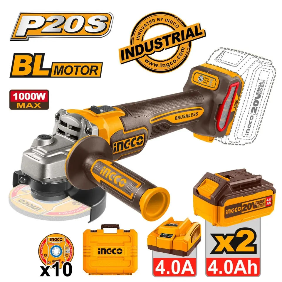Γωνιακός Τροχός Μπαταρίας 115mm 20V Li-Ion