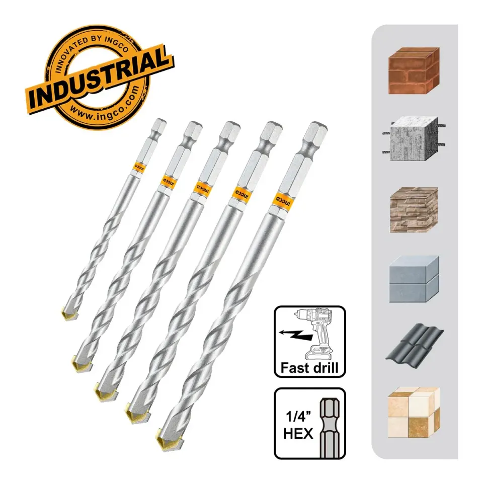 Διαμαντοτρύπανα 4-10mm 1/4″ Hex Σετ 5 τεμ.