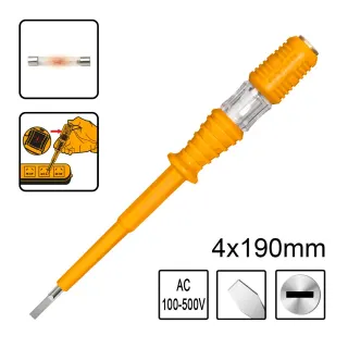 Δοκιμαστικό Κατσαβίδι 4x190mm AC 100-500V