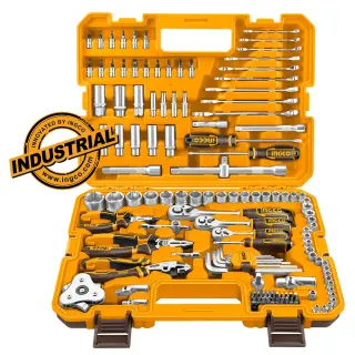 Εργαλεία Χειρός και Καρυδάκια 1/4″-1/2″-3/8” Σετ 135 τεμ.