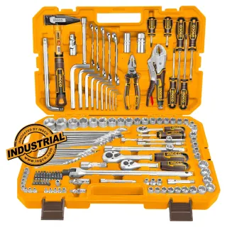 Εργαλεία Χειρός και Καρυδάκια 1/4″-1/2″-3/8” Σετ 142 τεμ.