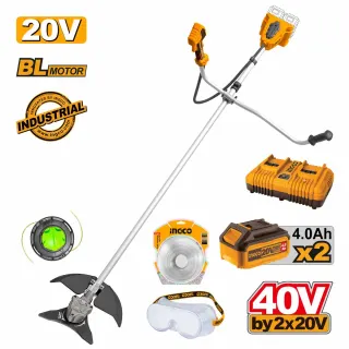 Θαμνοκοπτικό Μηχάνημα Μπαταρίας 2x20V Li-Ion