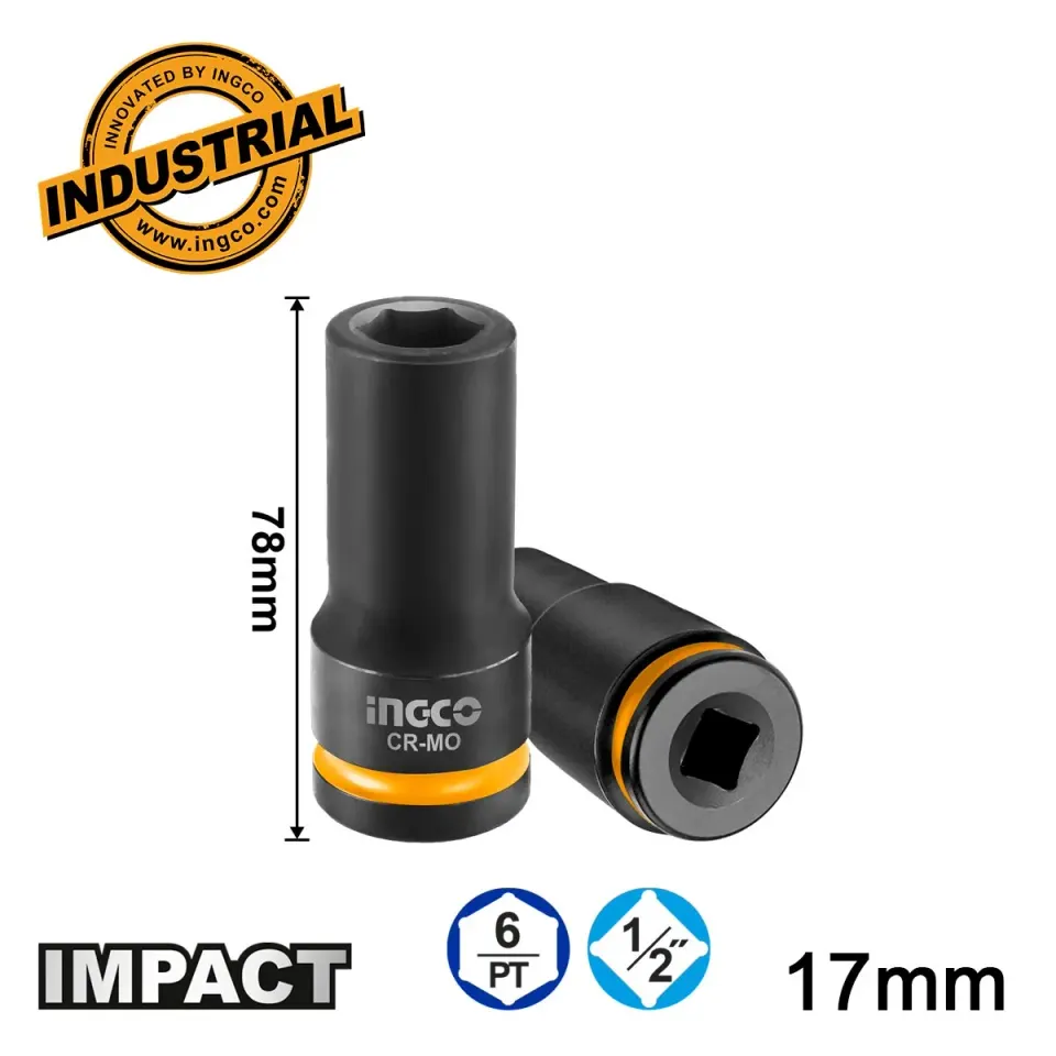Καρυδάκι Μακρύ Impact-Αέρος 1/2″ 17mm