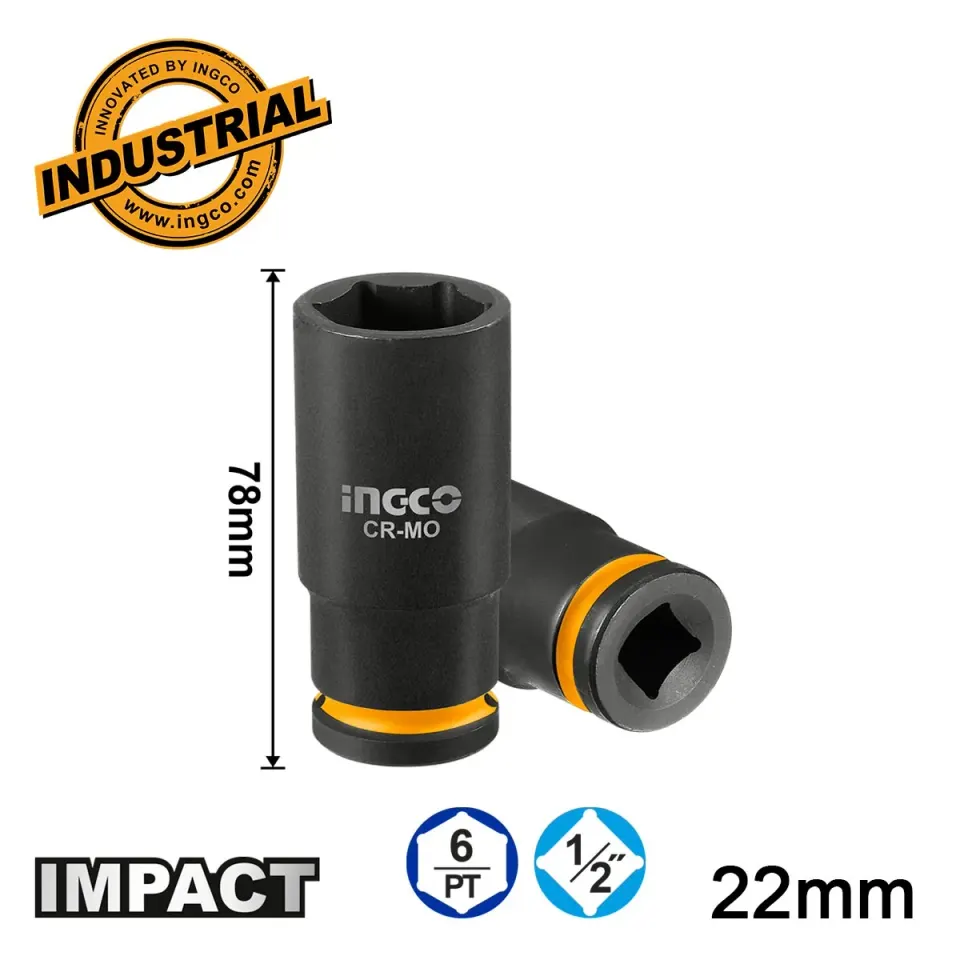 Καρυδάκι Μακρύ Impact-Αέρος 1/2″ 22mm