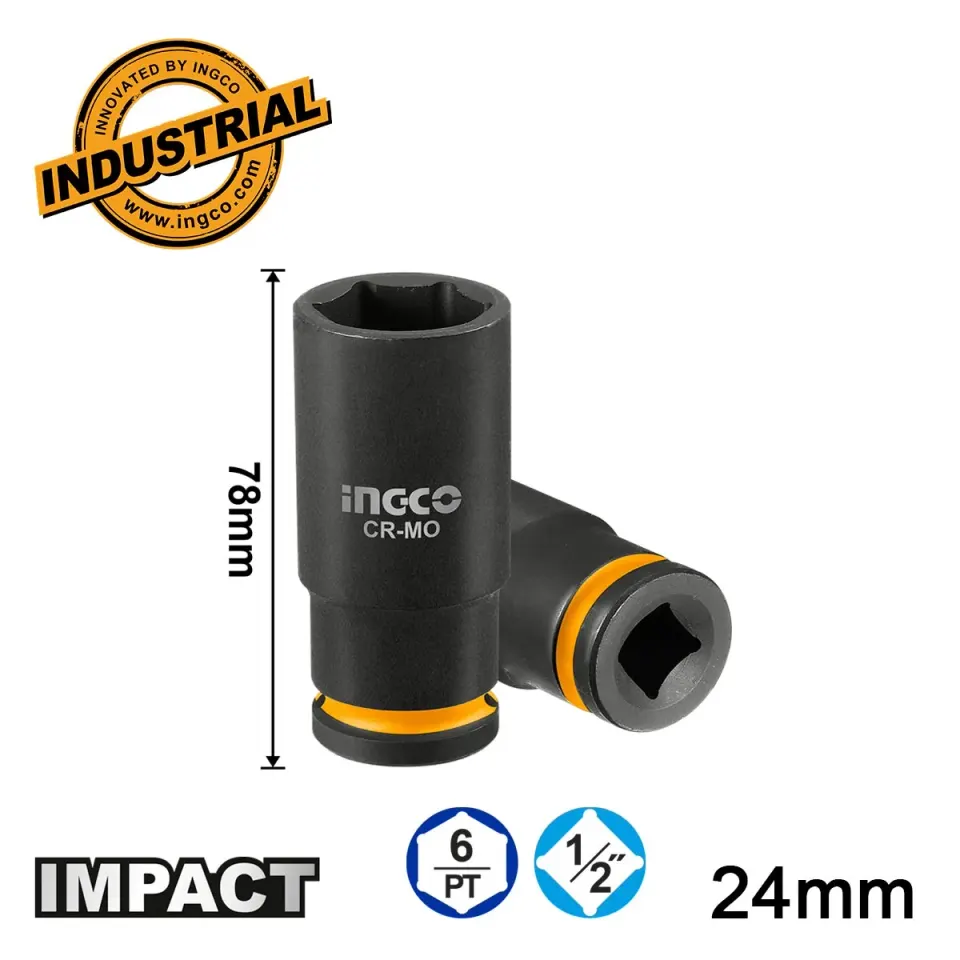 Καρυδάκι Μακρύ Impact-Αέρος 1/2″ 24mm