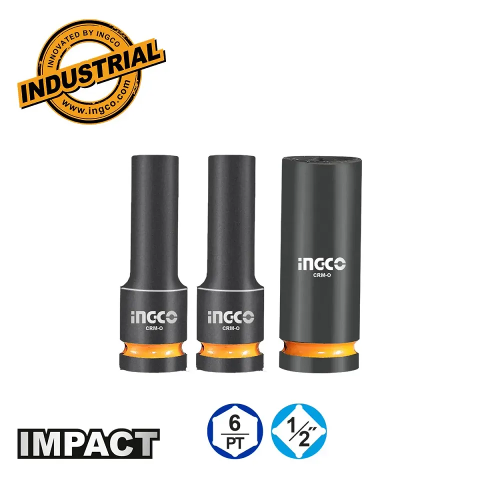 Καρυδάκια Μακριά Impact-Αέρος 1/2″ 17-19-21mm Σετ 3 τεμ.
