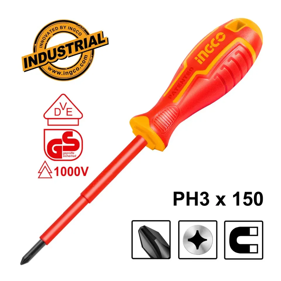 Κατσαβίδι Ηλεκτρολόγου VDE Σταυρού PH3x150mm