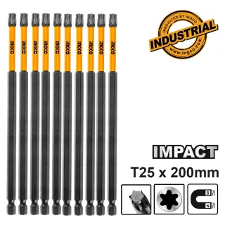 Κατσαβιδόμυτες Impact T25x200mm 10 τεμ.