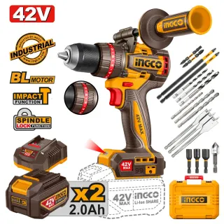 Κρουστικό Δραπανοκατσάβιδο Compact Μπαταρίας 42V Li-Ion 99Nm
