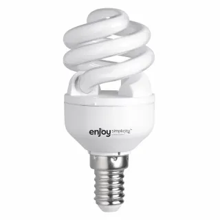 T2 extra slim spiral | 9W(>43W)Ε14 | 2700k | 485lm | {enjoysimplicity}™