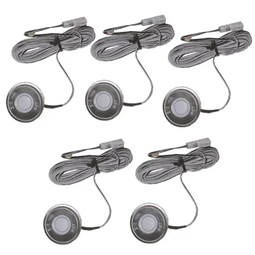ΕΥΕLED® ΣΕΤ 5ΜΟΝΑΔΕΣ ΣΩΜΑ:INOX-LED:0,3W ΛΕΥΚΟ