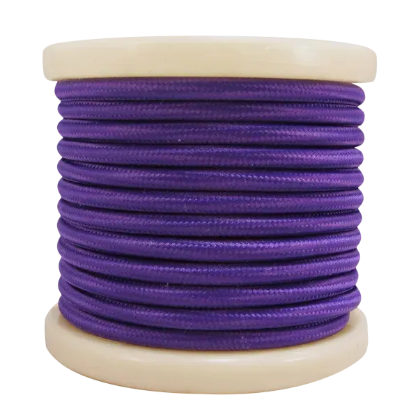 Textile Cable 2×0.75mm²- ρολλό 10mt – ΜΩΒ ΣΚΟΥΡΟ