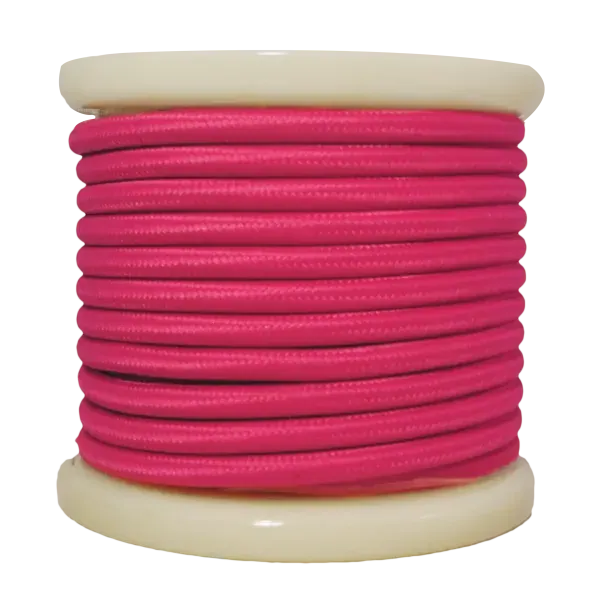 Textile Cable 2×0.75mm²- ρολλό 10mt – ΜAGENTA