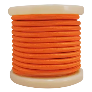 Textile Cable 2×0.75mm²- ρολλό 10mt – Πορτοκαλί