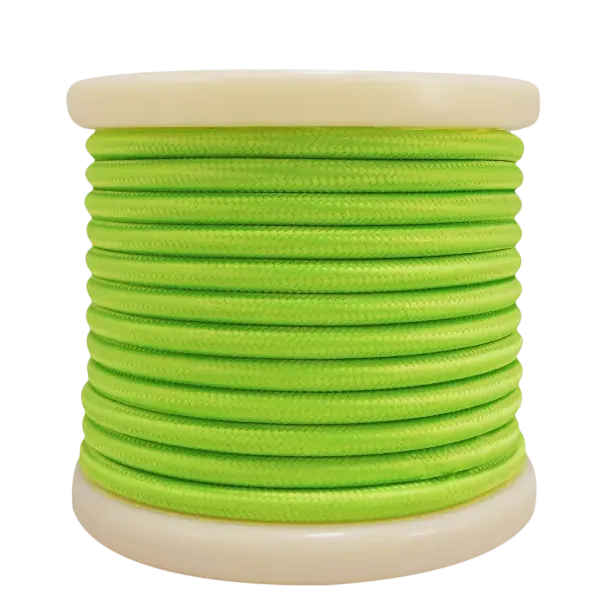 Textile Cable 2×0.75mm²- ρολό 10mt – Πράσινο