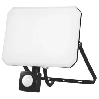 LED PIR+PC OPALcover 30W | 6500k | 3300lm FLOODLIGHT ALUM.220-240~IP65/IP54 | BLACK | {enjoysimplicity}™