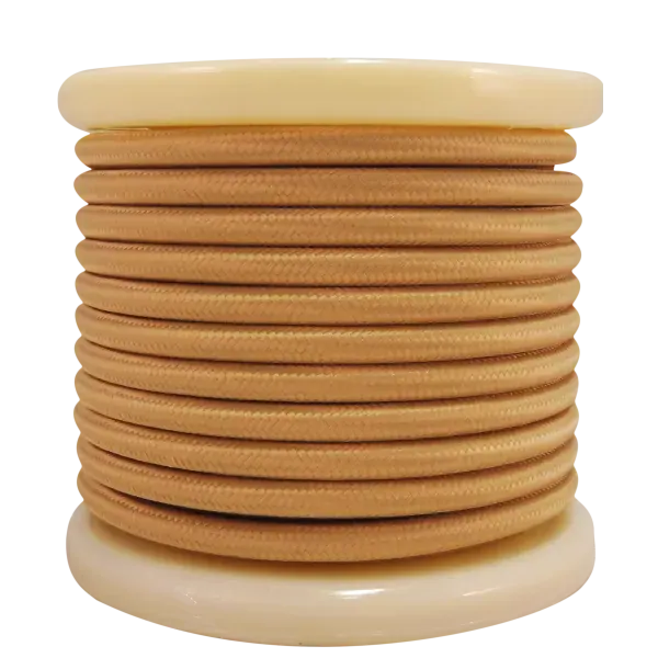 Textile Cable 2×0.75mm²- ρολλό 10mt – ΜΠΕΖ / ΧΡΥΣΟ