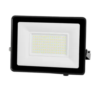 LED 100W | 6500k | 8000lm FLOODLIGHT CAST ALUM.100-265V~IP65 GLASScover | BLACK | {enjoysimplicity}™