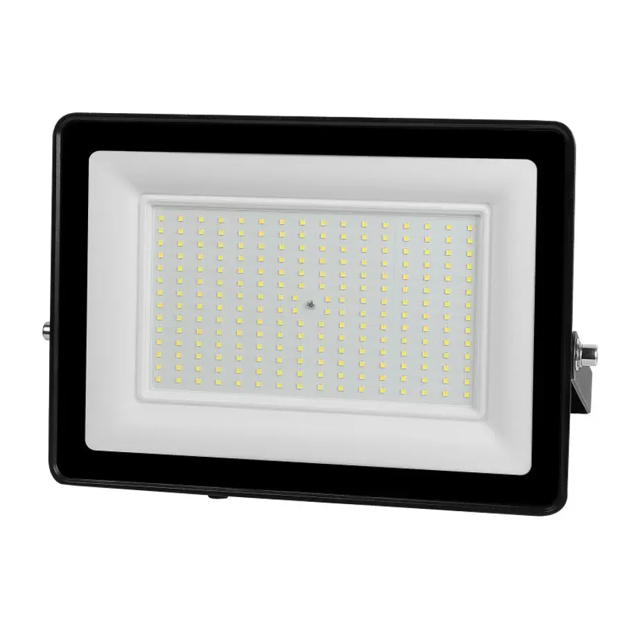 LED 200W | 6500k | 16000lm FLOODLIGHT CAST ALUM.100-265V~IP65 GLASScover | BLACK | {enjoysimplicity}™