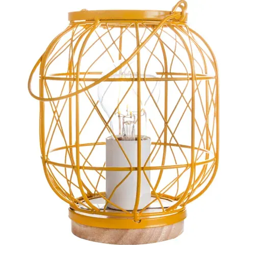 CAGE TABLE LIGHT YELLOW | E27 | Φ156xh320mm | 1.8mt Καλώδιο + ΙΙ Διακοπτάκη | {enjoysimplicity}™