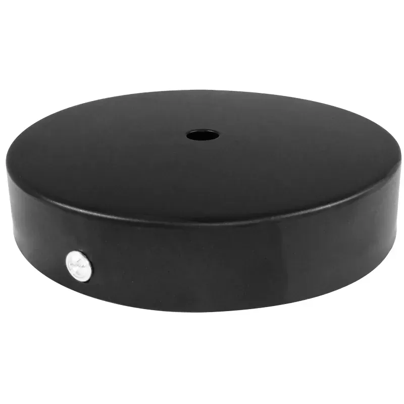 ΣΤΡΟΓΓΥΛΗ ΒΑΣΗ Φ100xh25mm MAYΡΗ | 1ΤΡΥΠΑ