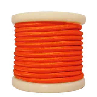 Textile Cable 2×0.75mm²- ρολλό 10mt – Πορτοκαλί Γυαλιστερό