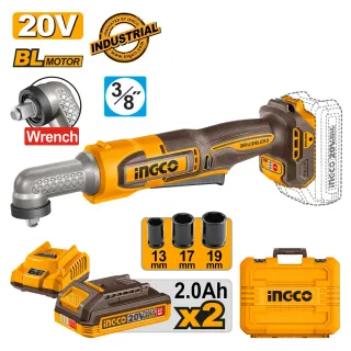 Μπουλονόκλειδο Γωνιακό 3/8″ Μπαταρίας 20V Li-Ion 80Nm