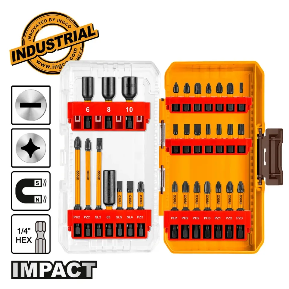 Μύτες Impact 1/4″ Hex Σετ 31 τεμ.