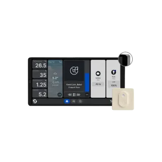 Shelly Wall Display X2 Silver+BLU HT(ivory) 6.95” – EAN 3800238072308
