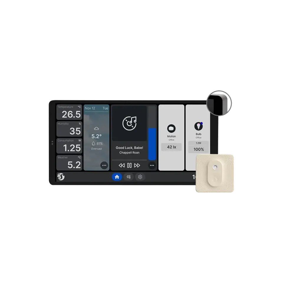 Shelly Wall Display X2 Silver+BLU HT(ivory) 6.95” – EAN 3800238072308
