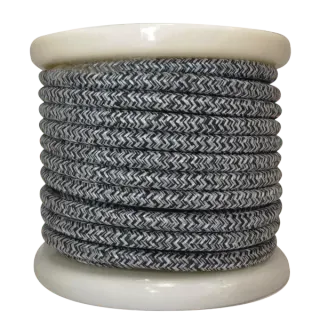 Textile Cable 2×0.75mm²- ρολλό 10mt – ΜΑΛΛΙΝΟ