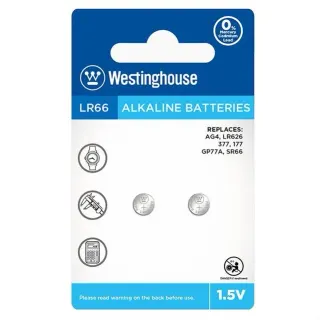 LR 66-BP2 | Button Cell – Alkaline – AG4-BP2(0%Hg) – Blister 2pcs