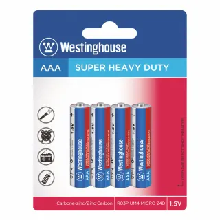 R03P-BP4V | Zinc Crabon – Super Heavy Duty – AAA – Blister 4pcs