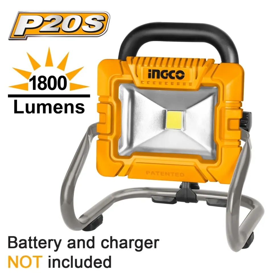 Προβολέας Μπαταρίας 20V Li-lon SOLO 900-1800 lumens